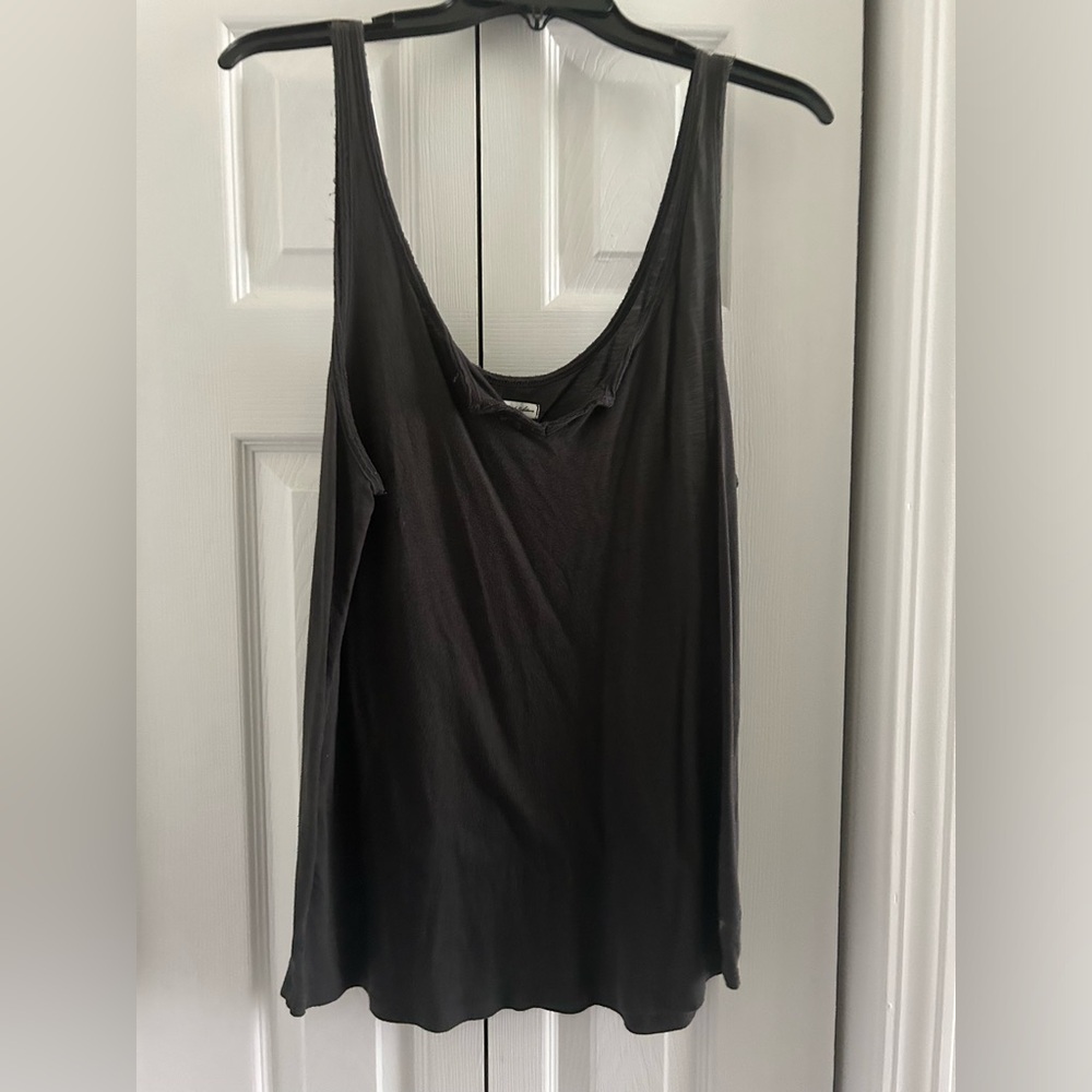 Ebony Slate Cotton Tank